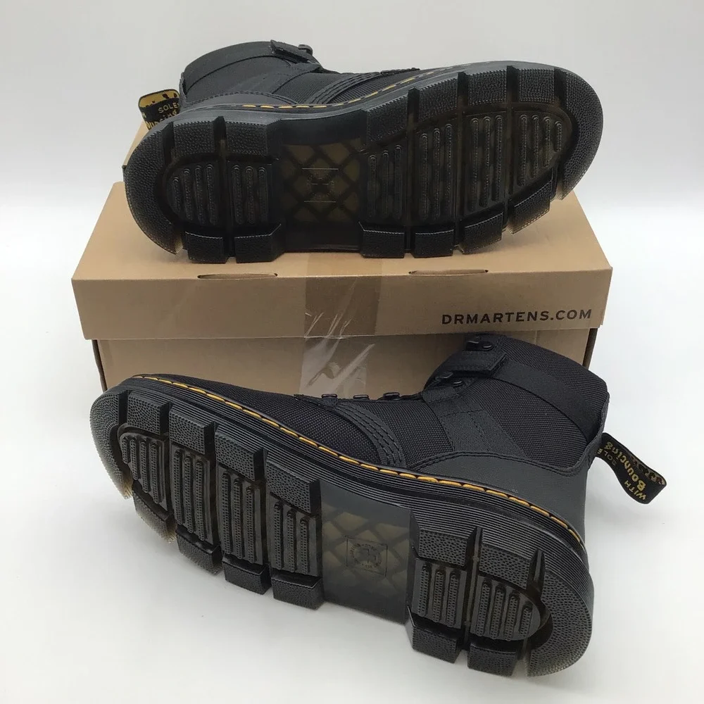 Dr. Martens Combs Tech II Black Extra Tough Ajax Utility Boots Mens Size 8 NEW